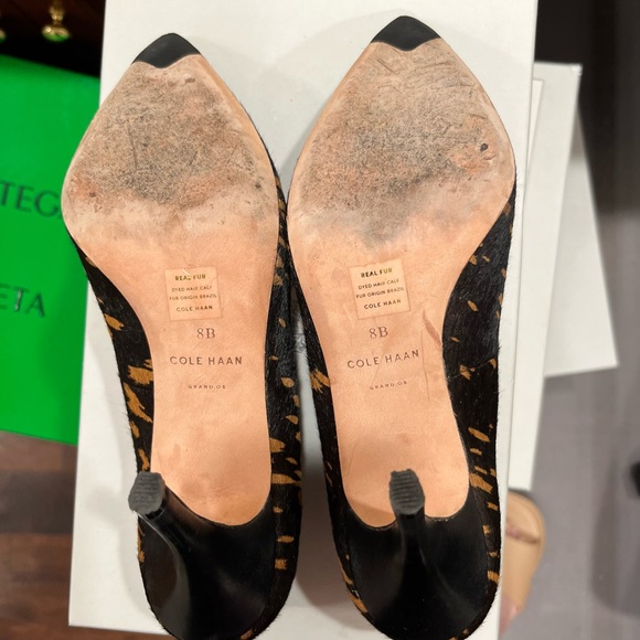Cole Haan Black and Tan Women\'s Heels
